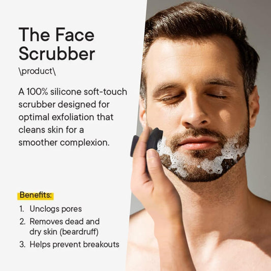 VWMYQ Face Scrubber 2 Pack Silicone Face Scrubber for Men Facial Cleansing Brush Silicone Face Wash Brush Manual Waterproof Cleansing Skin Care Face Brushes for and Exfoliating