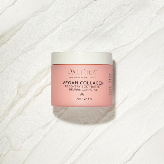 Pacifica Beauty | Vegan Collagen Body Butter | Hydrating, Nourishing, Moisturizer | Long-Lasting Hydration | Cream Lotion for Dry Skin | Light Floral Scent | Paraben Free | Vegan + Cruelty Free