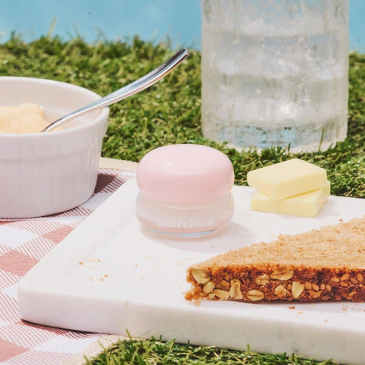 dearcloud Dewy Lip Jam – Hydrating Lip Balm & Gloss with Vitamin E, Korean Skincare (Crystal)