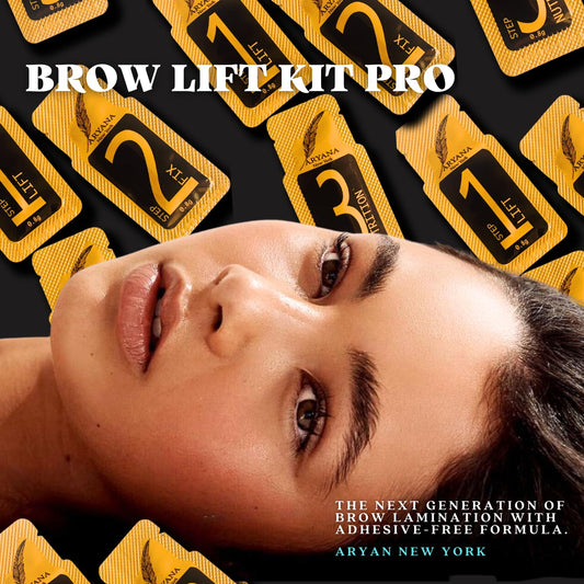 ARYANA NEW YORK Eyebrow Lamination Kit Professional | At Home DIY and Salon Use brow lamination kit | Instant Lift For Fuller Eyebrows | Brow Lift Sachet Professional Series