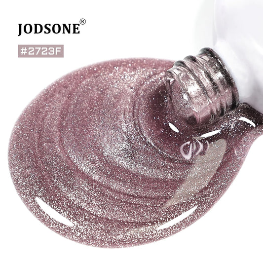 JODSONE 16.5ml Cat Eye Gel Nail Polish Silver Gray Glitter Magnetic Reflective Translucent at Home Salon Design Need U V Curing