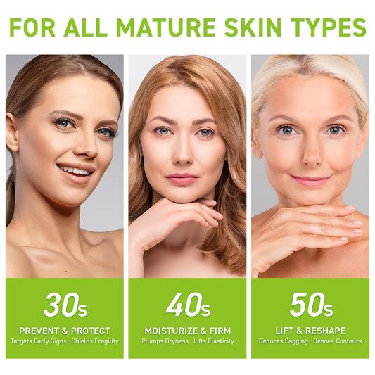 Anti-Wrinkle Retinol Serum for Face: Anti Aging Firming Skin Treatment with Hyaluronic Acid & Collagen - Deep Hydration Facial Care for Women Over 30,Daily & Night Use, 1.0 fl.oz