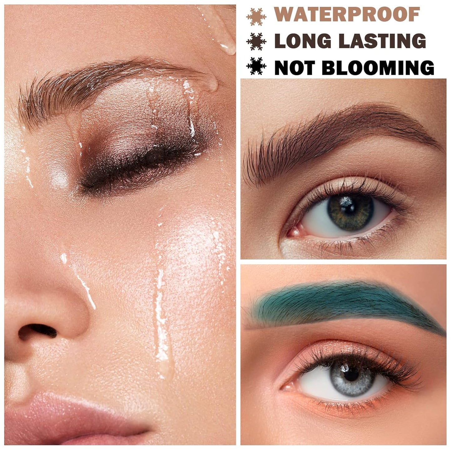 Eyebrow Pomade Cream,Brow Pomade Gel Naturally Long Lasting Waterproof,Delicate and Smooth Eye Brow Makeup Cosmetics with Eyebrow Brush - Walnut