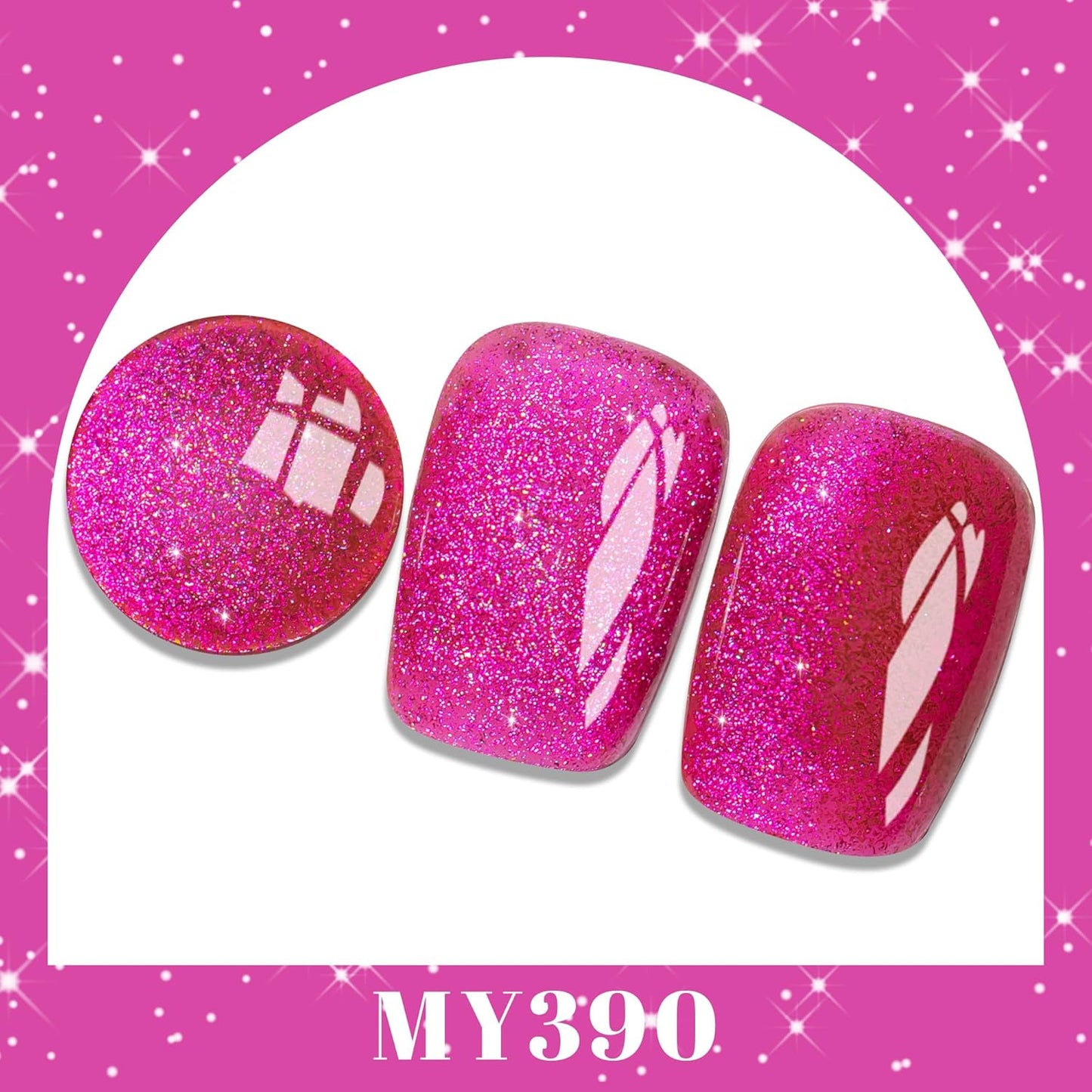 YTD Likomey Cat Eye Gel Nail Polish,15ml Orange Red Hot Pink Multi-Color Fall Winter UV Color Varnish with Magnet Stick,MY390