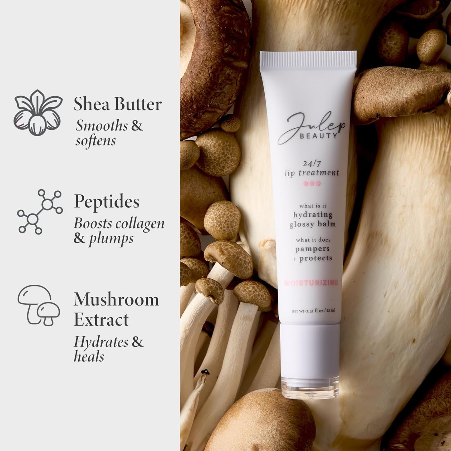 Julep 24/7 Lip Treatment Hydrating Glossy Balm Lip Mask Trio – Barely There, Gotta Glow, Pink and Polished – For Moisturized, Hydrated Lips – Vegan & Cruelty-Free