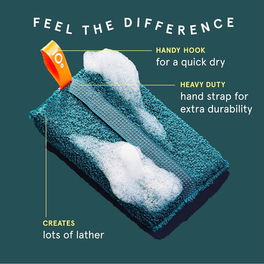 Cleanlogic Sport Exfoliating Body Scrubber, Large Exfoliator Tool for Athletes, Daily Skincare Routine for Smooth Clean Skin, Assorted Colors, 3 Count Value Pack