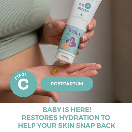 LESKA Maternity Post-Pregnancy Gel | STAGE C: RESTORE All-Over Toning Gel (Postpartum) | Part of a Complete 3 Part Pregnancy Skin Care System | New Mom Gifts (4oz)
