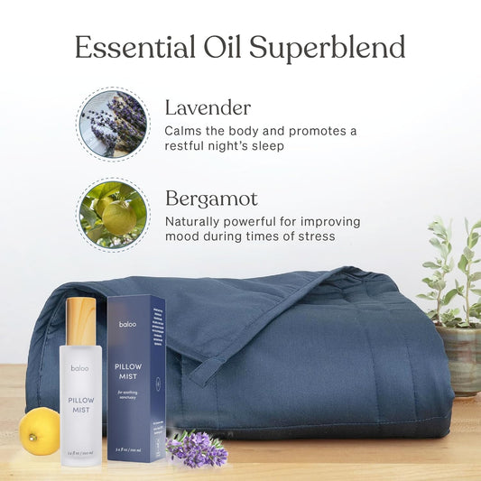 Baloo Pillow Mist | Natural & Calming Sleep Spray with Lavender & Bergamot | for Pillows, Linen & Bedding | Relaxing Aromatherapy for Sleep | 100ml