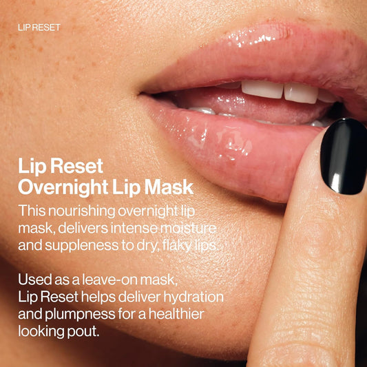 MAKE Beauty Lip Reset Overnight Lip Mask. Nourishing, Hydrating Lip Treatment for Dry, Flaky Lips. Plumps, Softens, and Smooths. Violet Vapor Flavor