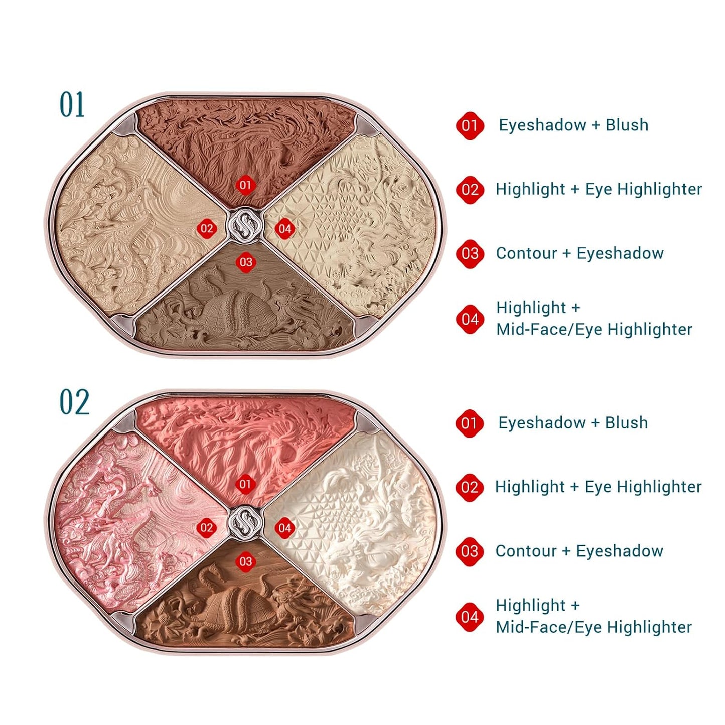 FLORASIS Constellation Floral Engraving Contour Palette