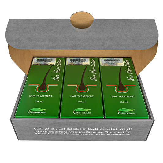 Neo Hair Lotion for Hair Loss Treatment | Hair Regrowth | Thinning, Bald Spots & Hair Fall | Trusted Formula with Ginseng, Saw Palmetto & Horsetail | 120ml / 4.06 fl oz (Pack of 3)