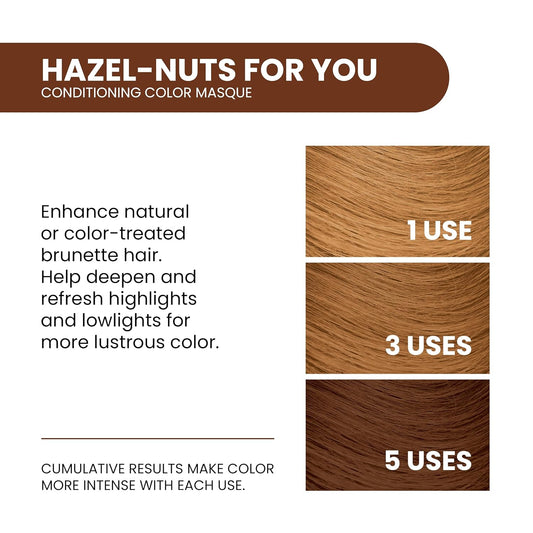 ALOXXI InstaBoost Conditioning Color Mask in Hazel-nuts For You, Deposits Hazel Color and Deeply Conditions Hair, 6.8 Fl Oz