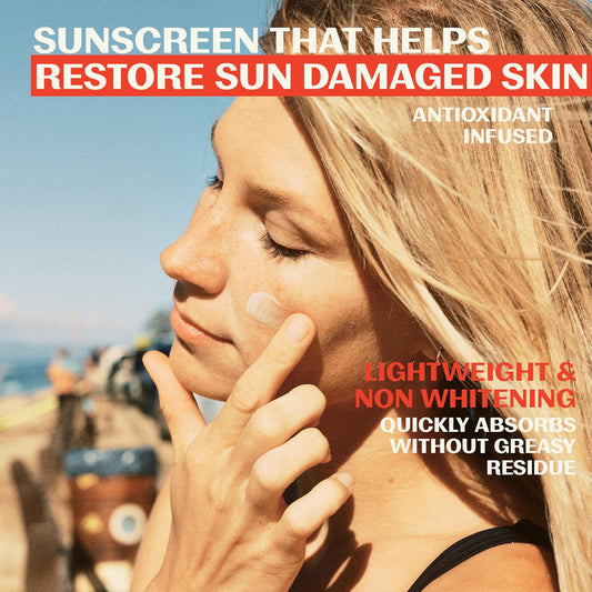 Thrive Natural Care Mineral Face Sunscreen SPF 30 - Daily Sunscreen for Face, No White Cast, Non-Nano Zinc Oxide - Lightweight Moisturizer Broad-Spectrum Protection - Vegan, 2 Fl Oz