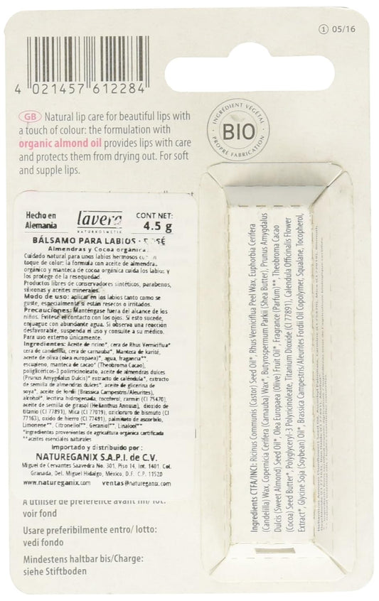 Lavera Lip Balm, Beauty and Care Rose, 0.15 Ounce