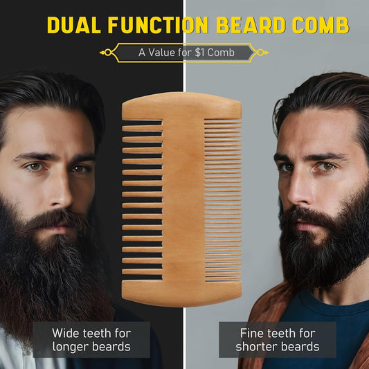 MEKER Beard Balm, Beard Softening Leave-in Balm with Brush, All-Natural Anti-Itch, Organic Beard Conditioner for Softening, Stops Itch, Grows, 3.52 OZ