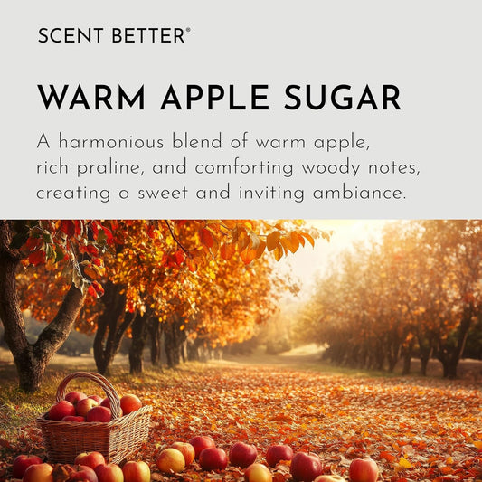Scent Better Warm Apple Sugar Aroma Essential Oil Blend: an Aromatherapy Blend of Apple, Oakwood, and Praline for Ultrasonic Diffusers & Nebulizers (3.3 Fl Oz, 100 mL)