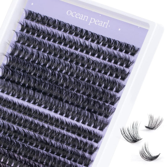 Lash Clusters Lash Extensions 280 Pcs Individual Lashes DIY Eyelash Extensions 10-16mm Length Mix Cluster Lashes Soft Natural for Makeup at Home - 60D+80D