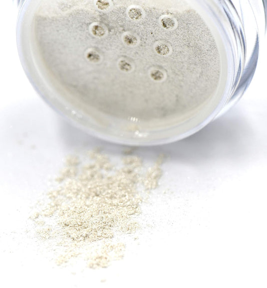 White Sparkle Vanilla Shimmer Vegan Single Loose Eyeshadow; Talc, Paraben & Cruelty Free