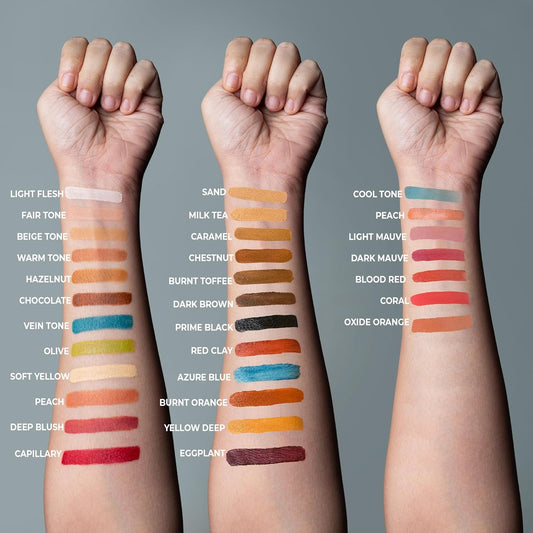 Alcohol Palette Refill Pans - Skin Tones - Azure Blue