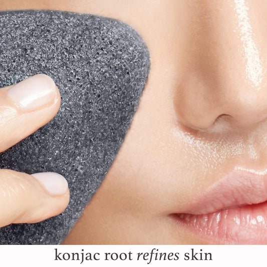 Julep Beauty Konjac Charcoal Sponge + Vitamin E Hydrating Cleansing Oil - For Gentle Exfoliating and Calm Skin - Makeup Remover