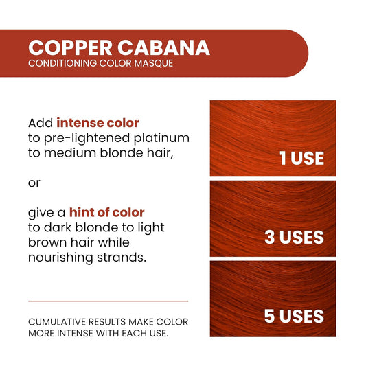 ALOXXI InstaBoost Conditioning Color Mask in Copper Cabana, Deposits Copper Color and Deeply Conditions Hair, 6.8 Fl Oz