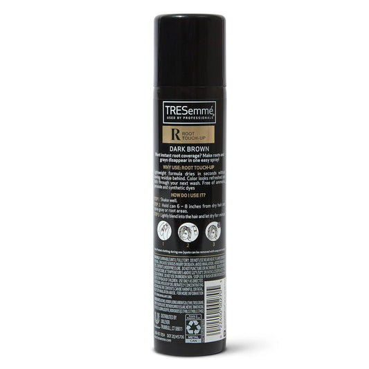 TRESemmé Root Touch-Up Temporary Hair Color Dark Brown Hair Ammonia-free, Peroxide-free Root Cover Up Spray 2.5 oz (Pack of 2)