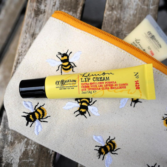 C.O. Bigelow Lemon Lip Cream Tubes, Pack of 3 Lemon Lip Balms with Shea Butter, Bulk Lip Balm Set, 0.5 oz