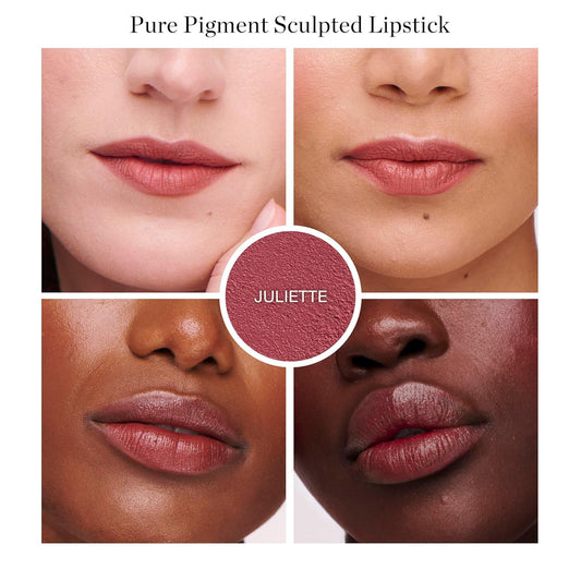 Ogee Full Bloom Sculpted Lipstick (Juliette) - Long Lasting Organic Lipstick with Jojoba Oil & Micro Hyaluronic Acid - 70% Organic Ingredients & Made in USA