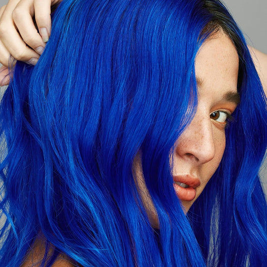 Good Dye Young Semi-Permanent Hair Color, Vegan and Cruelty-Free Blue Hair Dye, Last up to 24 Washes, Non-Damaging Conditioning Hair Color (5FL OZ, Blue Ruin)