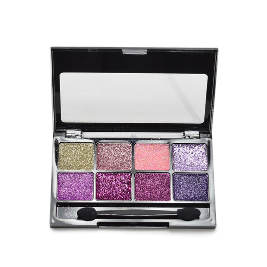 BYS Glitter Gel Makeup Palette 8 shades - Fairy Dust, Suitable for all area of the face