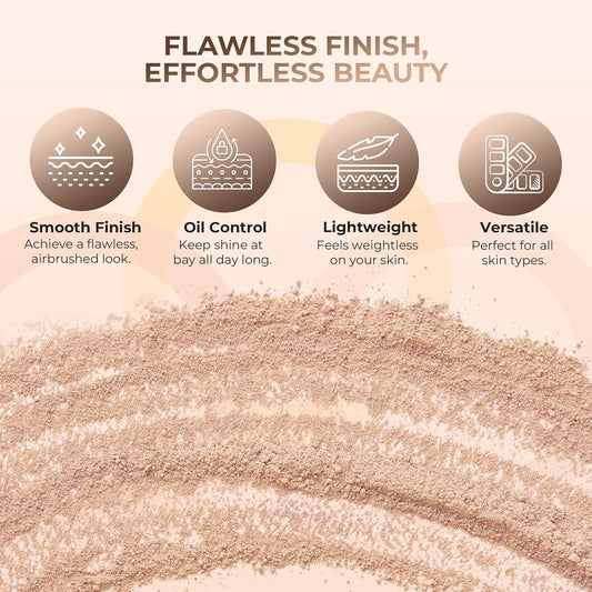 (8 Ounce Bag) (Light) Foundation Powder Refill By Sweet Face Minerals, Lightweight Mineral Loose Makeup Powder with SPF 20, Full Coverage Flawless Finish, Talc-free, Cruelty-Free, Refillable Pouch
