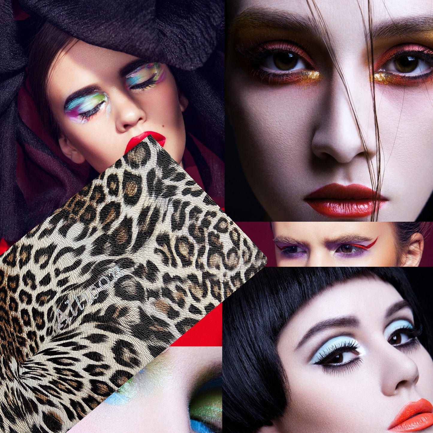 Magnetic Makeup Palette Leopard Empty Makeup Palette for Eyeshadow Lipstick Blush Powder