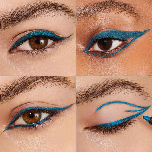 Wonderskin Eyeliner Pencil, 1440 Longwear Blue Eyeliner Pencil - Waterproof, Sharpenable & Smudge Proof