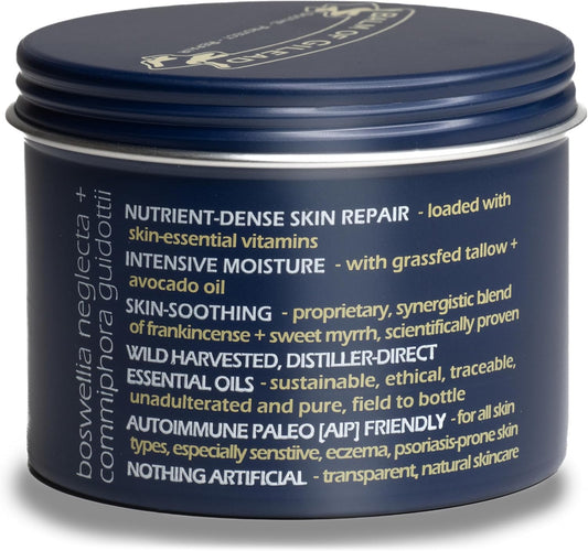 BALM OF GILEAD Foot Healing Cream – Frankincense & Sweet Myrrh Moisturizer for Sensitive Skin - Relieving Foot Therapy & Diabetic Skin Healing - Deeply Nourishing & Synergistic Cream
