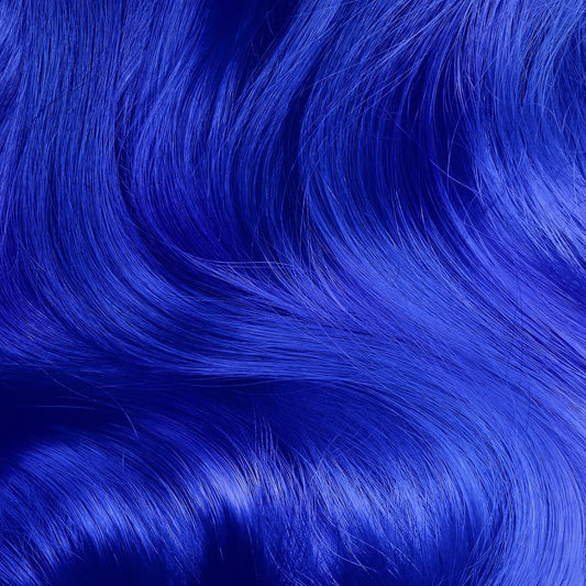 Lime Crime Unicorn Hair Dye Full Coverage, Mystic (Electric Blue) - Vegan and Cruelty Free Semi-Permanent Hair Color Conditions & Moisturizes - Temporary Blue Hair Dye With Sugary Citrus Vanilla Scent