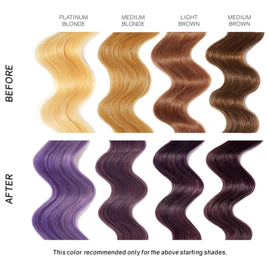 Overtone Daily Color Depositing Conditioner for All Hair: 8oz Temporary Coloring Conditioner with Shea Butter & Coconut Oil, Refresh Color & Prevent Fading, Vegan & Cruelty-Free, Vibrant Purple