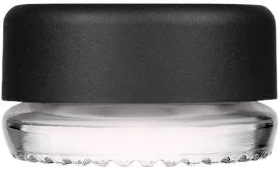 9ml Glass Concentrate Jars (Child Resistant) - Medicine Lip Balm Makeup (60), Clear