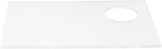 5 PCS Makeup Palette Without Spatula,2.76x4.33 Inch Acrylic Cosmetic Palette Mixing Tray Apply for Eye Shadow Nail Art Pigment Blending (Rectangle