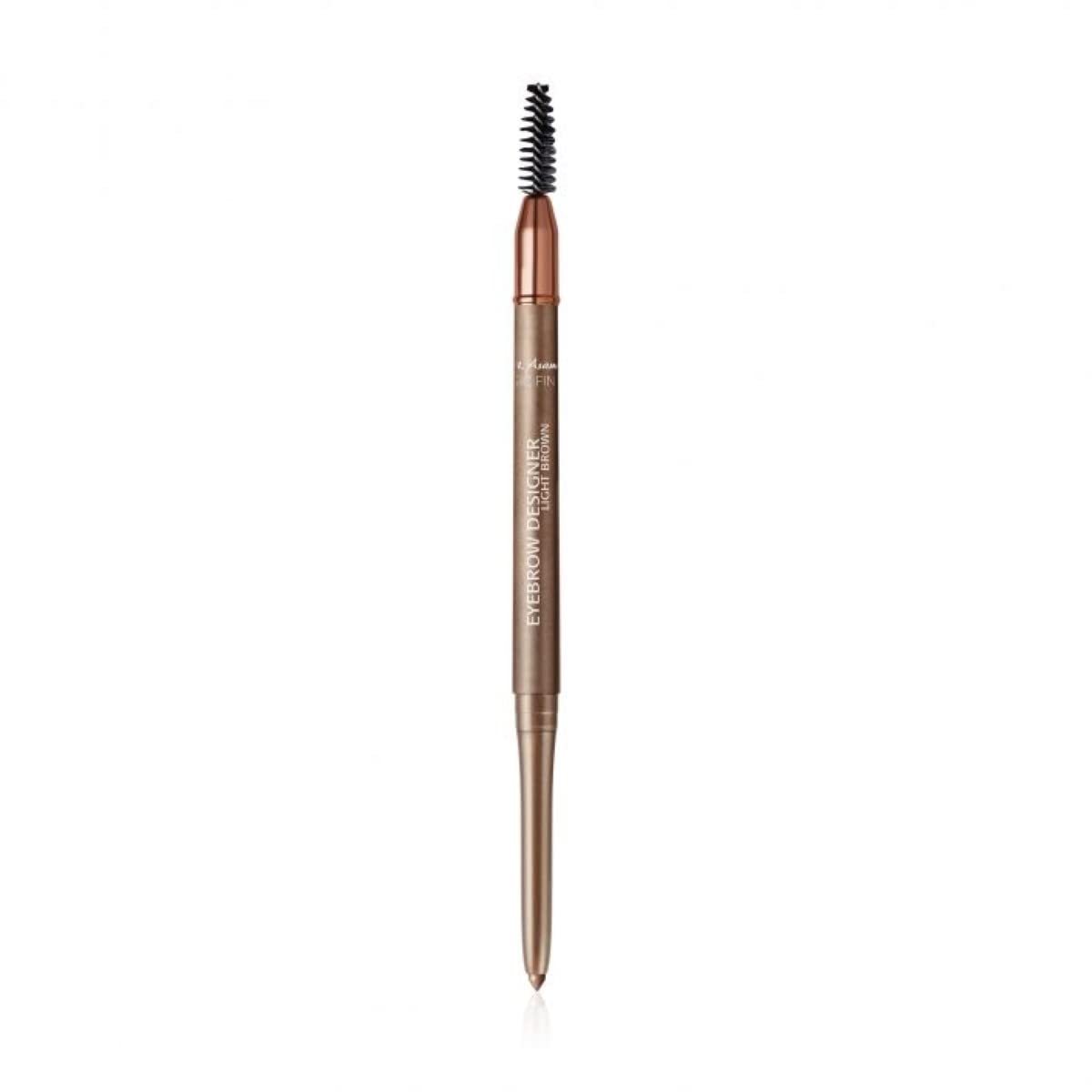 M. Asam MAGIC FINISH Eyebrow Designer Light-Brown - 4-in-1 eyebrow pencil with rotating mine & spiral brush, perfect shape & fullness thanks to powdery texture, optimal brow arch, eye make-up, 0.01 Oz