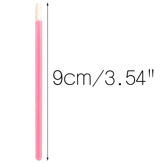 G2PLUS 200PCS Lip Gloss Applicators, Disposable Lip Brushes, Lipstick Gloss Wands Applicator Perfect Makeup Tool Kits (Pink)