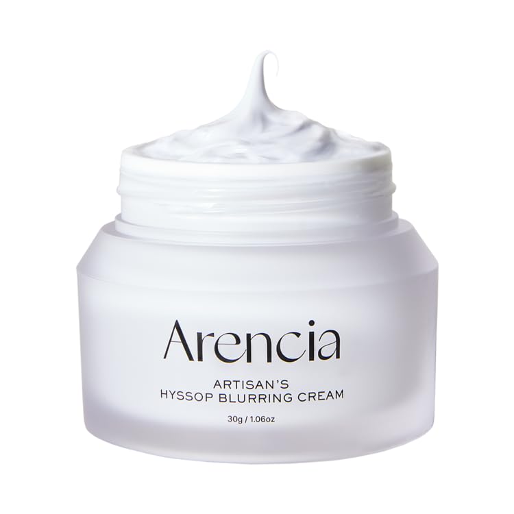 Hyssop Blurring Cream, Intense Collagen Face Moisturizer & Night Repair Cream for Anti-Aging, Nourishing Skin Barrier, Premium Korean Skincare, 1oz