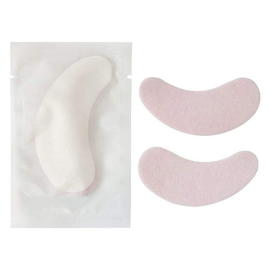 100 Pairs Set Under Eye Pads Disposable Eye Gel Patches for Eyelash Extensions Tool Kit, Pink Film