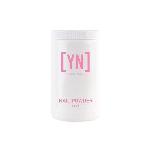 Young Nails Acrylic Cover Powder - Self-Leveling Acrylic Nail Powder, Clear Nude Pink White Acrylic Powder for Nail Extenstion, Professional Grade, Superior Adhesion, Color - Flamingo, 660g