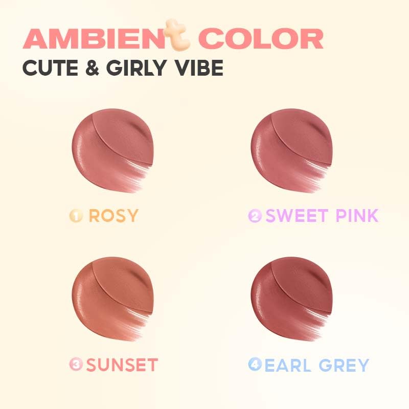 COLORKEY Soft Mist Multi-Purpose Cream | Lips & Cheeks | Eyes | Creamy | Moisturizing | Blendable Color (01 ROSY, 2.5g)