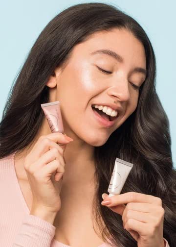 M2U NYC Liquid Highlighter Makeup, Luminizer Pearl, Shimmer And Shine, Ultra-Smooth Radiant Illuminator For Face Cheekbone Body Glow Illuminating (Orange-Futurity)
