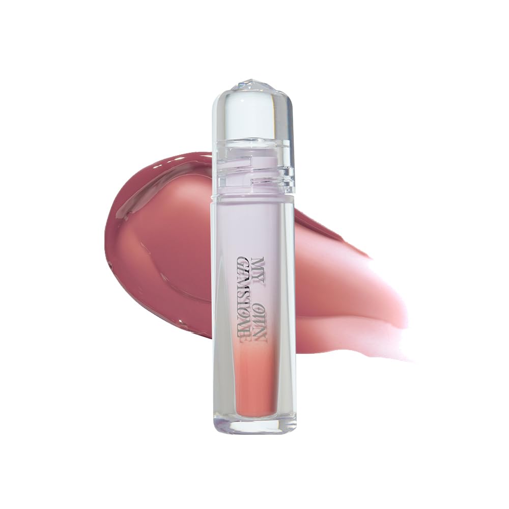 ETUDE Over Glowy Lip Stain Tint #17 Diamond Forever | Non-Sticky Vegan Lip Tint | Moisturized & Long-lasting Lip Gloss | Daily Tint for Dry Lips, Korean Makeup, K-beauty, Perfect for Gift