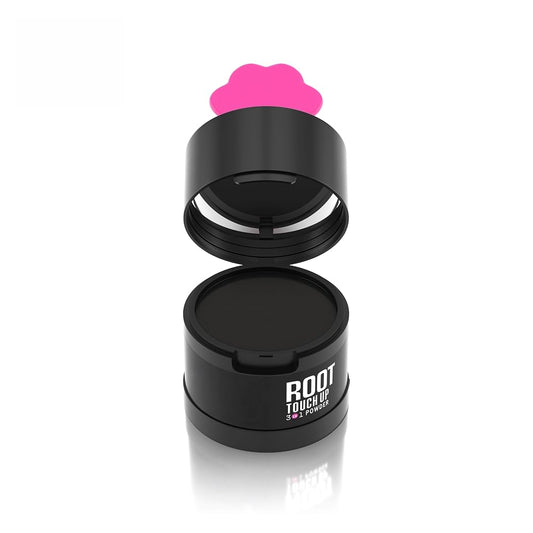 Gowwim Hairline Powder 2.0, Waterproof and Sweatproof Root Touch up Hair Color Temporary Grey Hair Coverage Touch up Hairline Powder for Women & Men Black