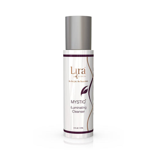 Lira Clinical MYSTIQ iLuminating Cleanser - Moisturizing Face Wash with Vitamin C, Orange Plant Stem Cells, and Plant Extracts - Gentle Facial Cleanser Supports Skin Barrier and Hydration - 6 Oz