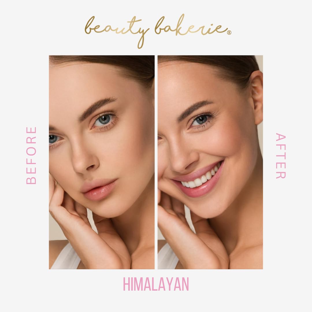 Beauty Bakerie Flour Setting Powder for Foundation, Loose Face Powder Makeup, Perfect for Oily Skin, Long-Lasting Matte Finish, Ideal for Baking and Blurring, 0.5oz, Himalayan (Pink)