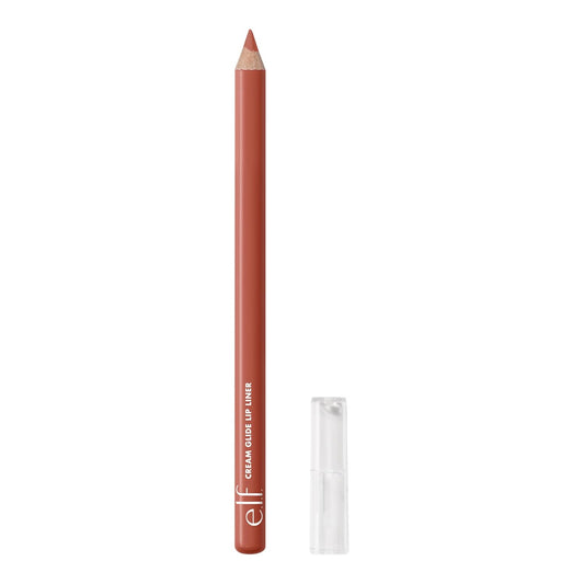 e.l.f. Cream Glide Lip Liner, Highly-Pigmented Pencil For Shaping & Sculpting Lips, Semi-Matte Finish, Vegan & Cruelty-Free, Cinnamatic